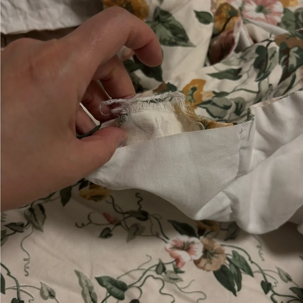 Floral curtains